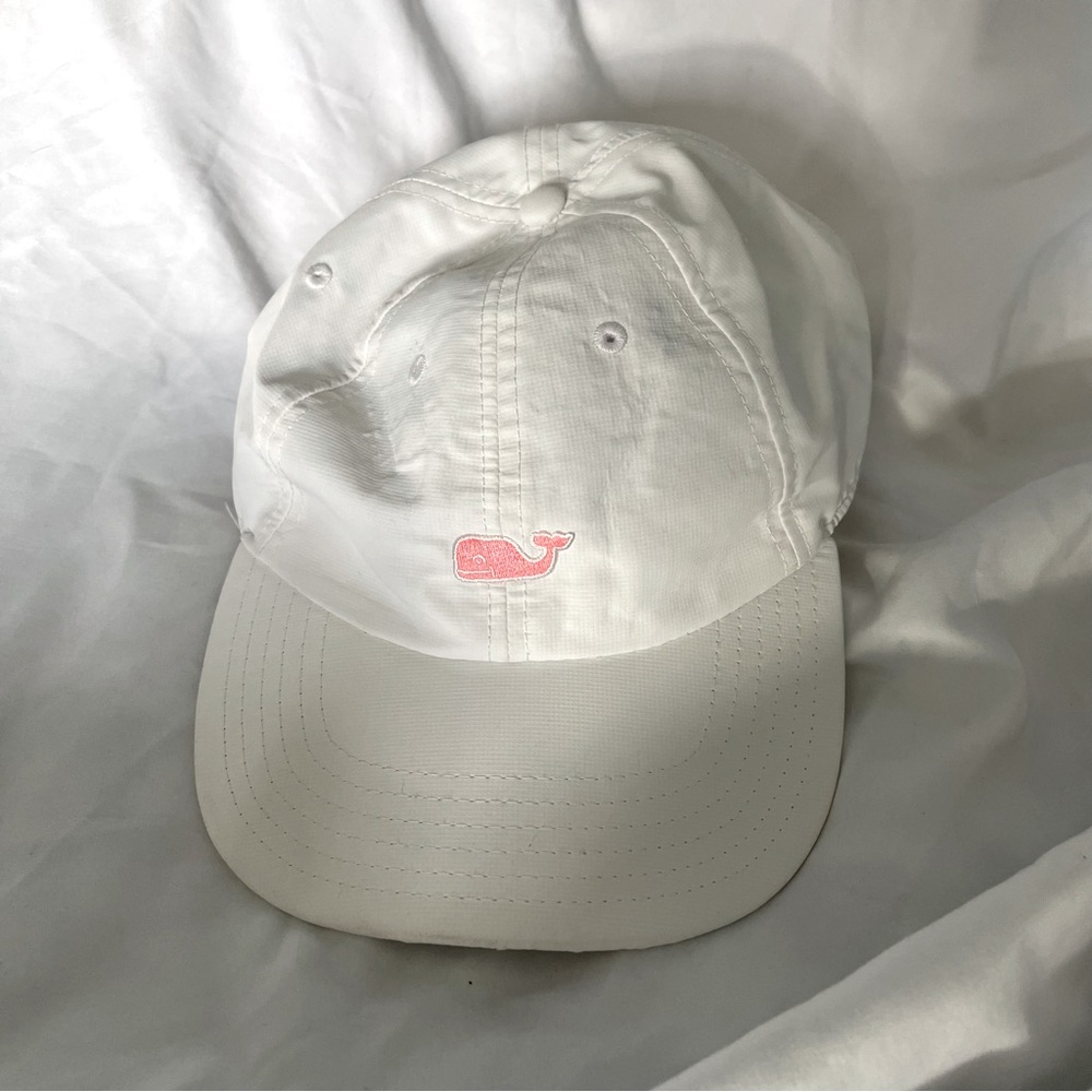Vineyard Vines| white & pink whale hat